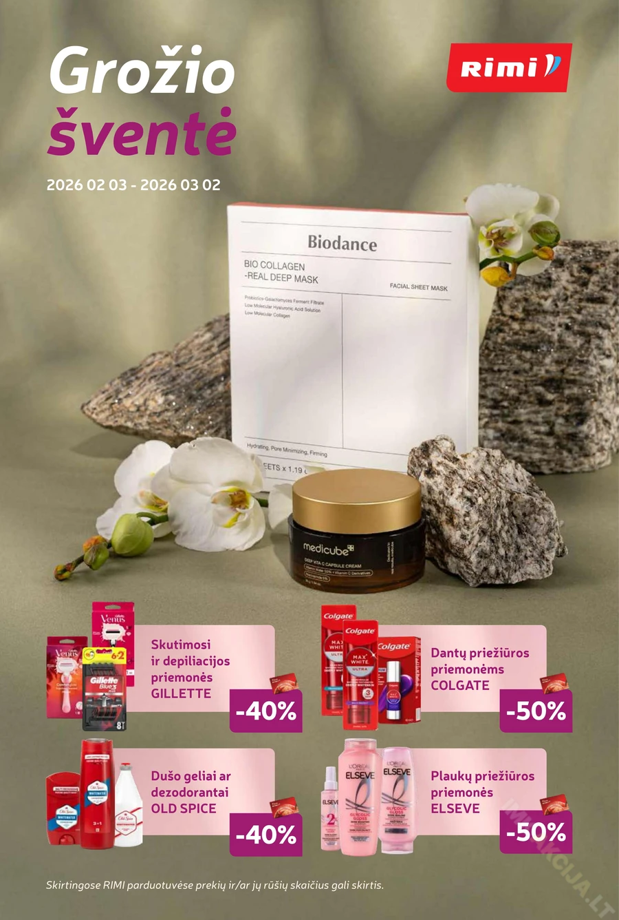 RIMI akcijų leidinys „Grožio šventė“ puslapis 1