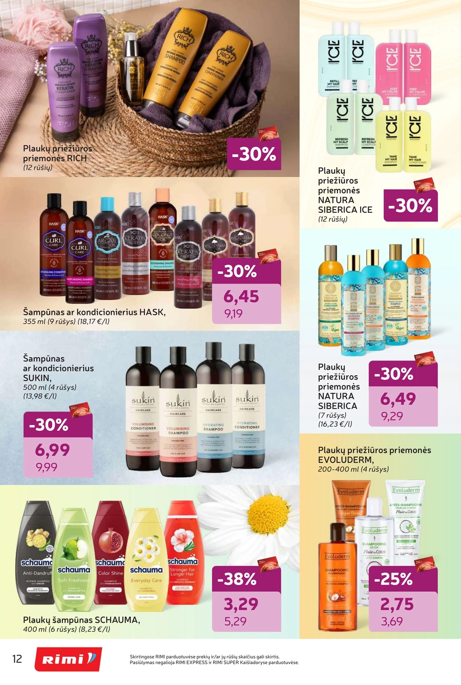 RIMI akcijų leidinys „Grožio šventė“ puslapis 12
