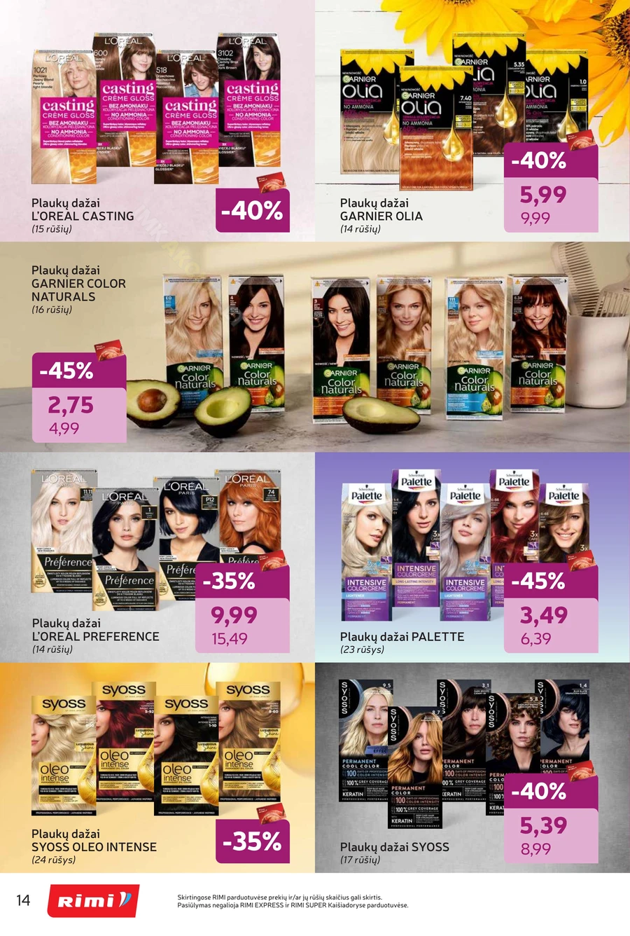 RIMI akcijų leidinys „Grožio šventė“ puslapis 14