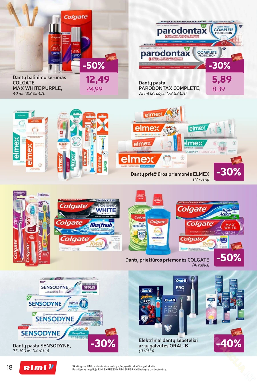 RIMI akcijų leidinys „Grožio šventė“ puslapis 18