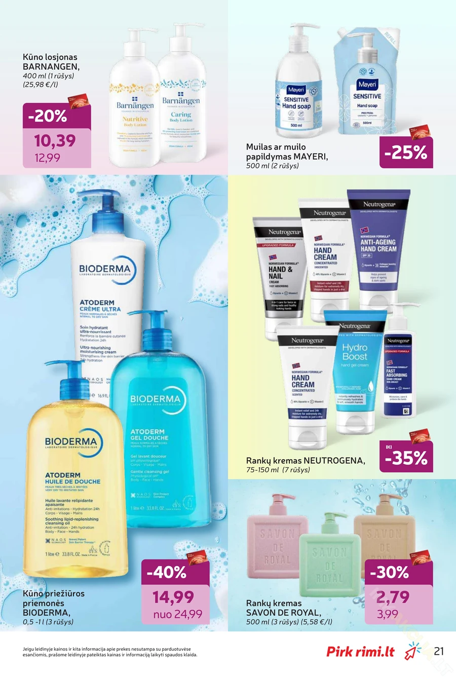 RIMI akcijų leidinys „Grožio šventė“ puslapis 21