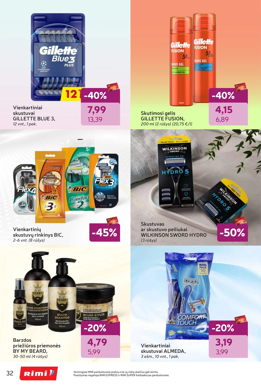 RIMI akcijų leidinys „Grožio šventė“ puslapis 32