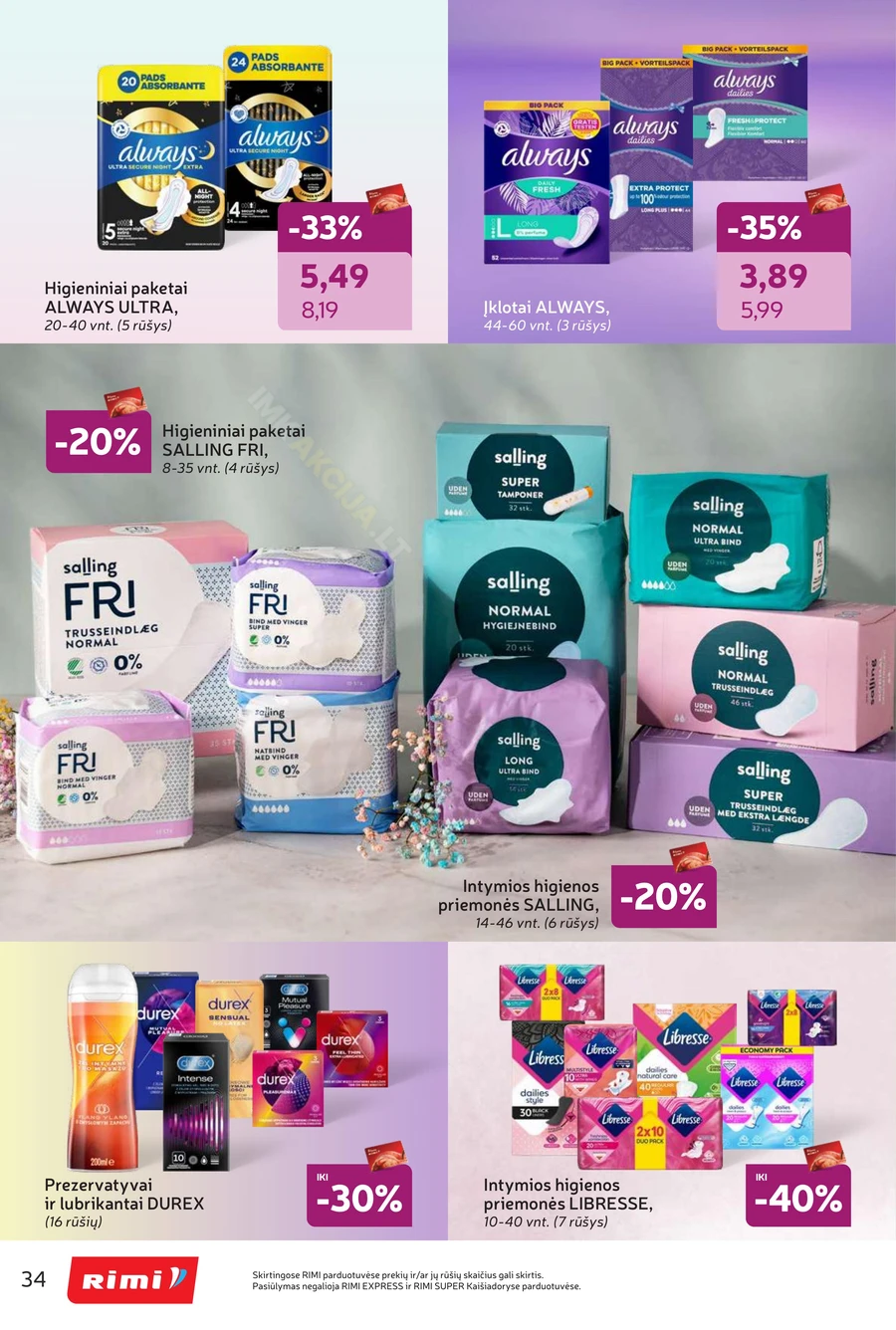 RIMI akcijų leidinys „Grožio šventė“ puslapis 34