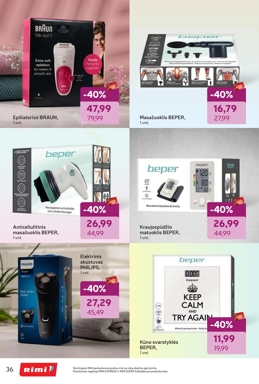 RIMI akcijų leidinys „Grožio šventė“ puslapis 36