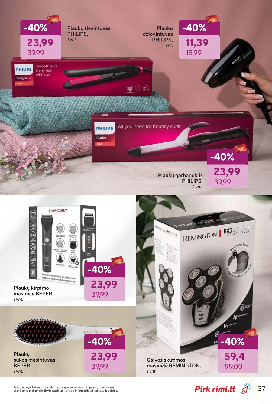 RIMI akcijų leidinys „Grožio šventė“ puslapis 37