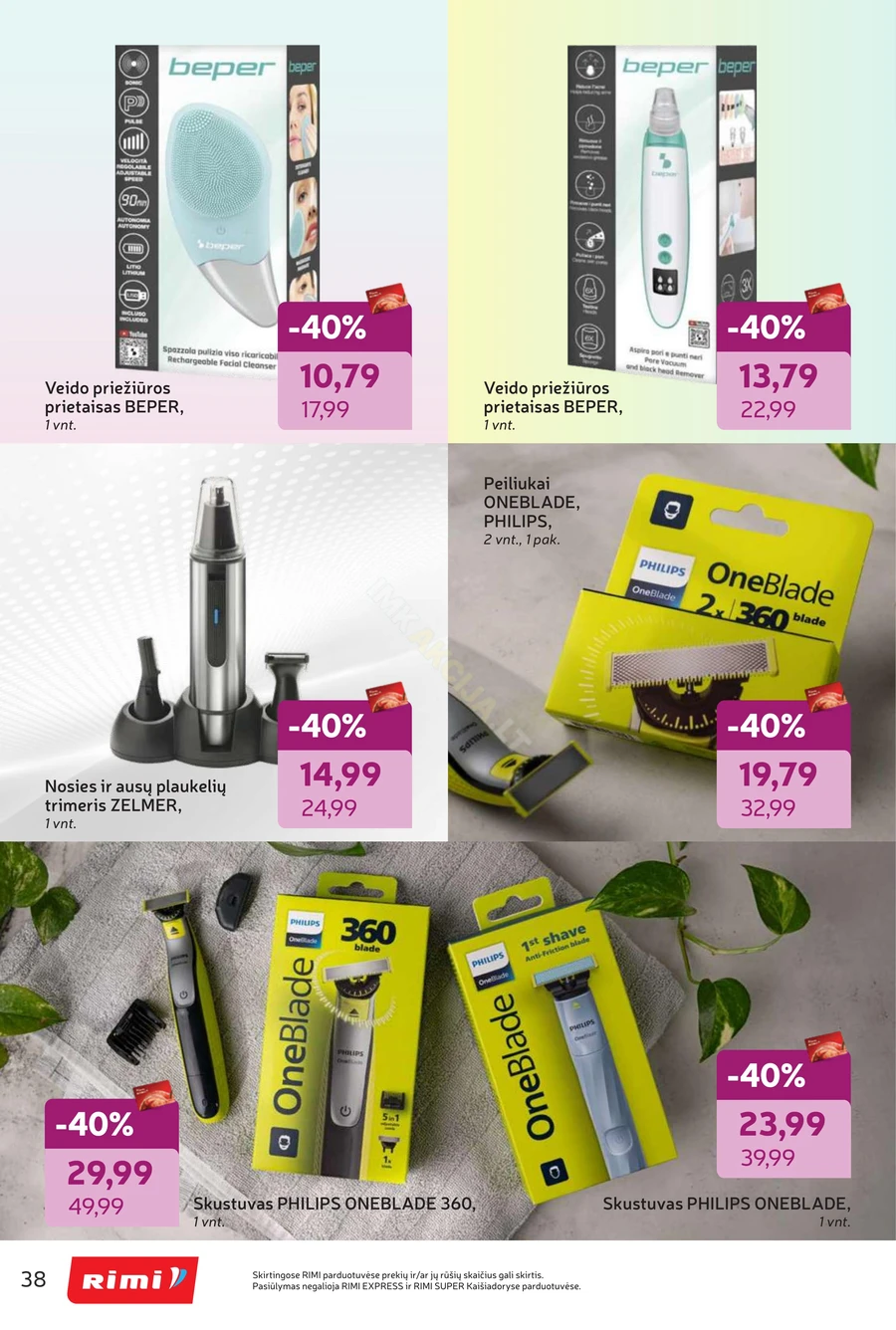 RIMI akcijų leidinys „Grožio šventė“ puslapis 38