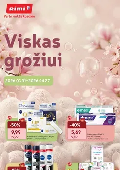 RIMI akcijų leidinys „Viskas grožiui“