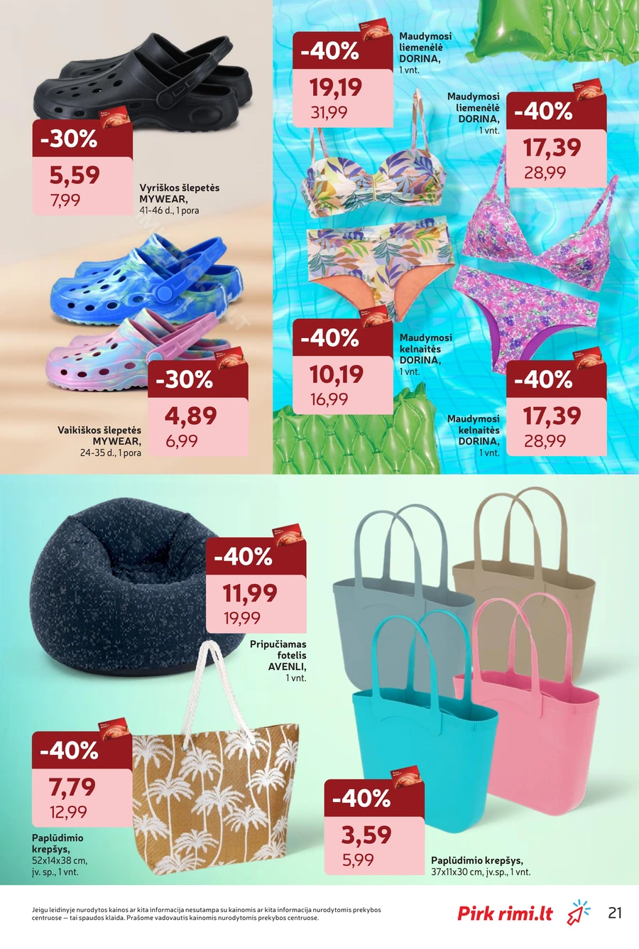 RIMI akcijų leidinys „Pasiruošk vasarai!“ puslapis 21