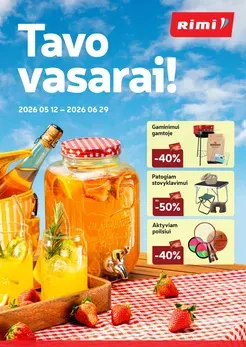 RIMI akcijų leidinys „Pasiruošk vasarai!“
