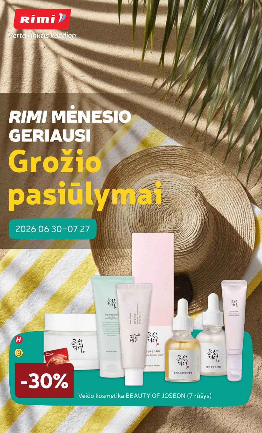 RIMI akcijų leidinys „Viskas grožiui“ puslapis 1
