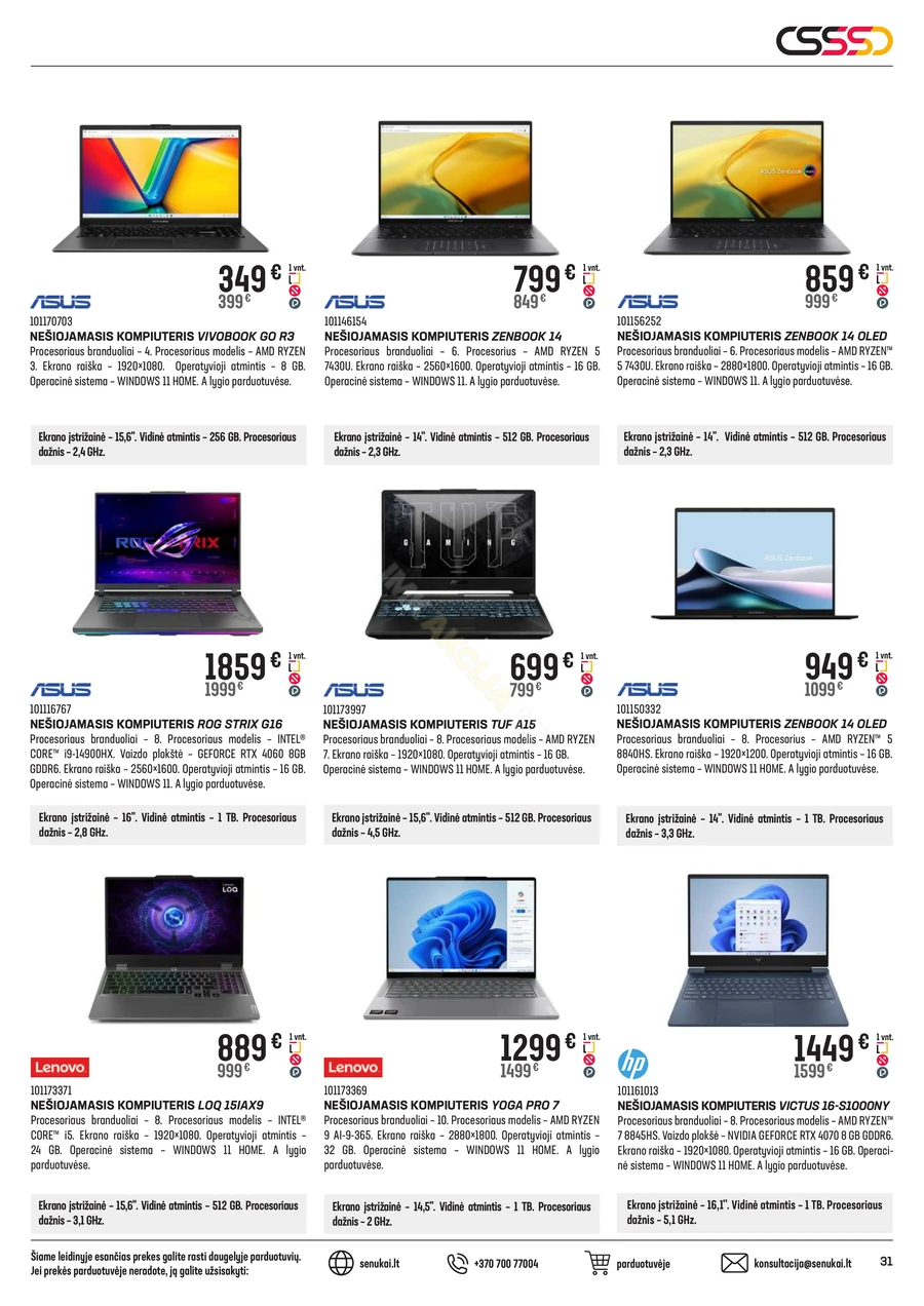 SENUKAI akcijų leidinys Nr. 10 puslapis 31