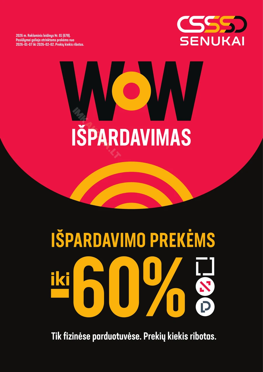 SENUKAI akcijų leidinys Nr. 1 puslapis 1