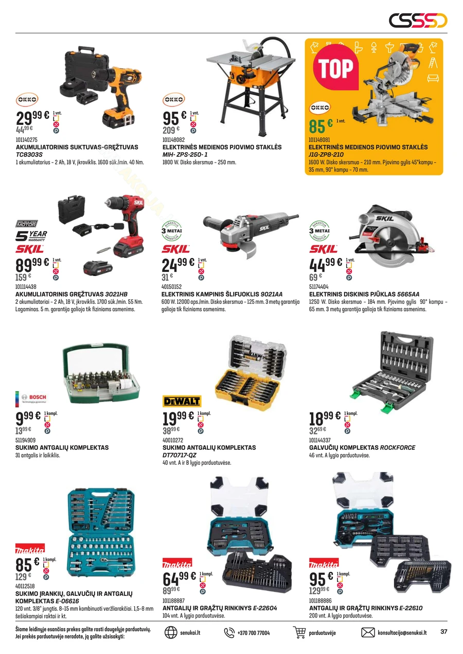 SENUKAI akcijų leidinys Nr. 1 puslapis 37