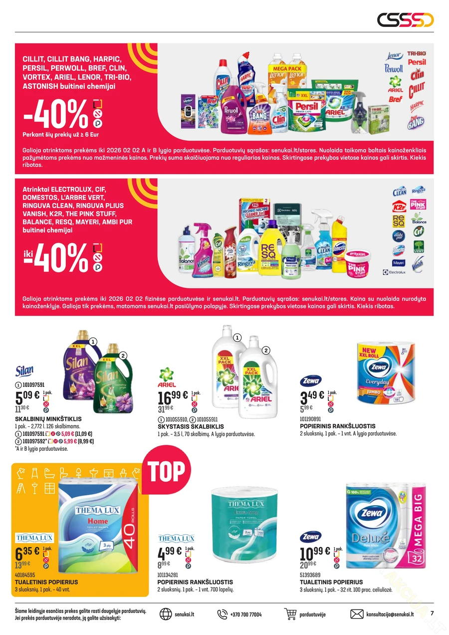 SENUKAI akcijų leidinys Nr. 1 puslapis 7