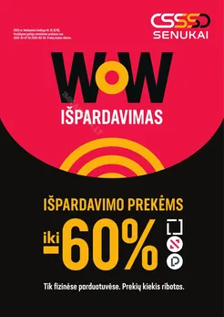 SENUKAI akcijų leidinys Nr. 1