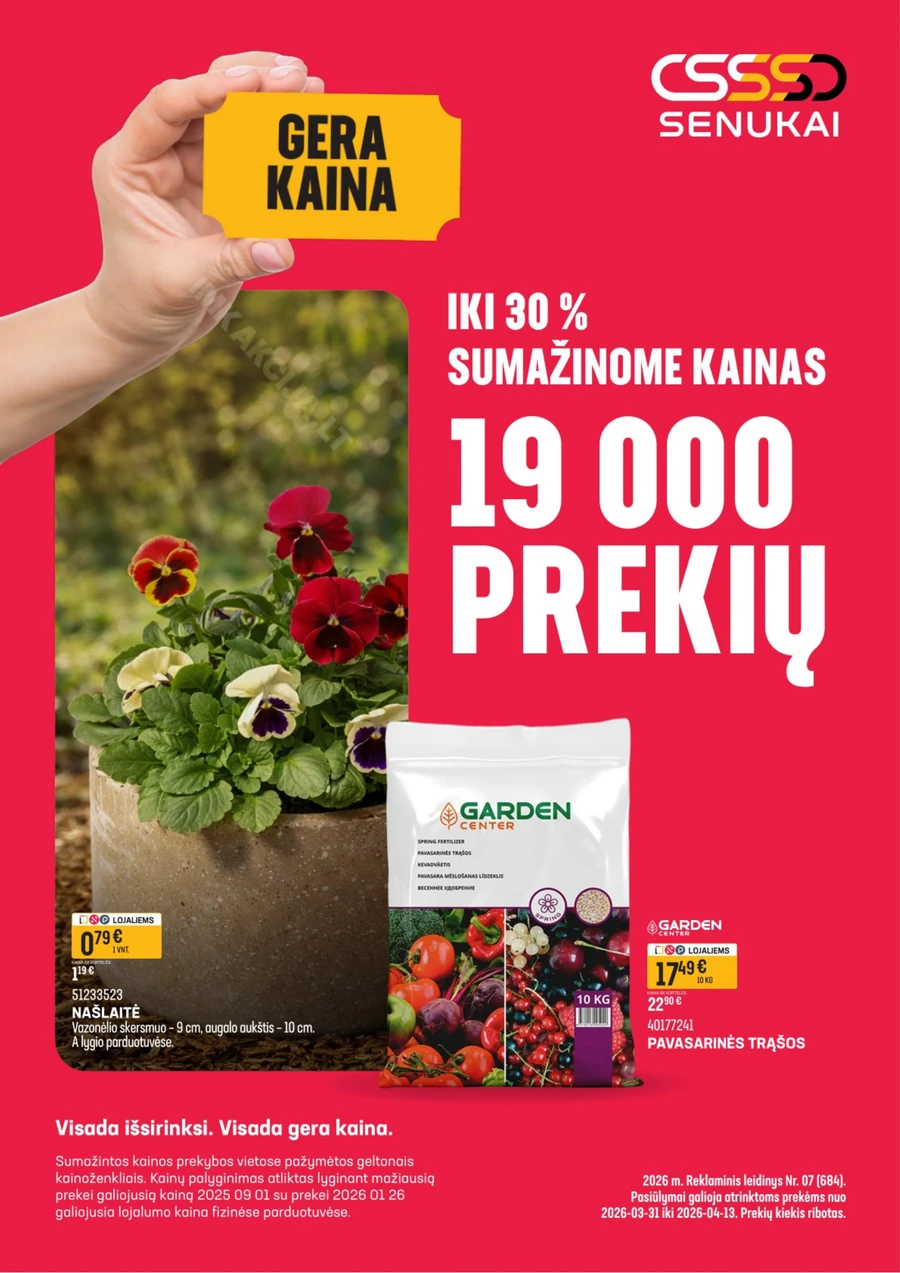 SENUKAI akcijų leidinys Nr. 7 puslapis 1