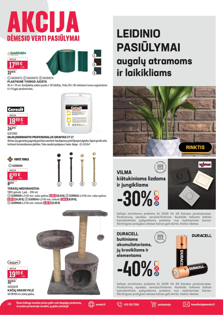 SENUKAI akcijų leidinys Nr. 9 puslapis 28