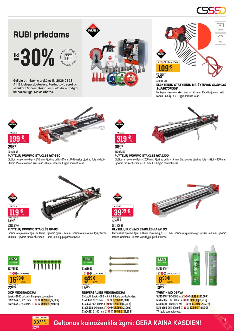 SENUKAI akcijų leidinys Nr. 10 puslapis 45