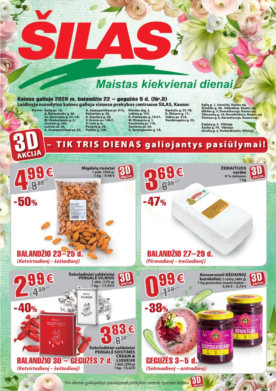 ŠILAS akcijų leidinys Nr. 8 puslapis 1