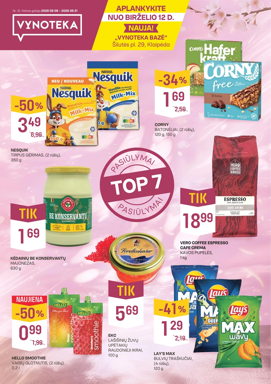 VYNOTEKA akcijų leidinys puslapis 1